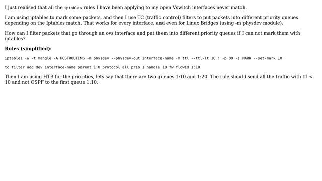 Unix & Linux: Alternative to Iptables for packet filtering in OVS interfaces смотреть онлайн