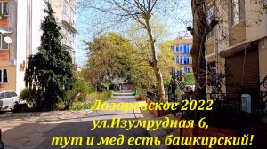 ул.Изумрудная ,6  тут и мед есть !! Апрель 2022.?ЛАЗАРЕВСКОЕ СЕГОДНЯ?СОЧИ.