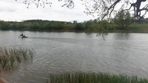 Лодочный электромотор  на базе ВЕТЕРКА (испытания на воде)