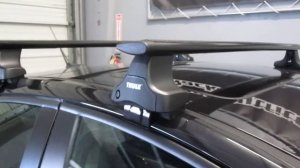 2012 Chevy Cruze with Thule 480R Traverse Black AeroBlade Roof Rack by Rack Outfitters