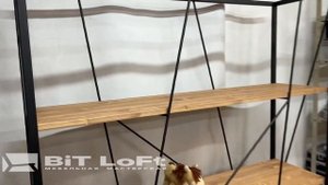 Стеллаж в стиле Loft . Изготовление на заказ лофт мебели .