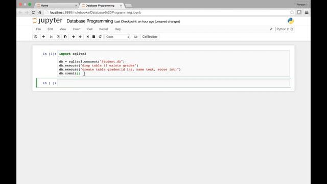 Database Programming -  Creating db and tables