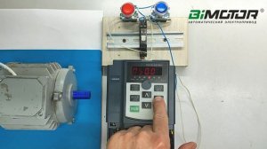 Подключение сигнальной лампы штатное реле частотного преобразователя BIMOTOR BIM-500 дополнит. реле