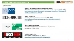 RAEX Sustainability Webinar 11: ESG отчетность – Корпоративная нефинансовая отчетность в России