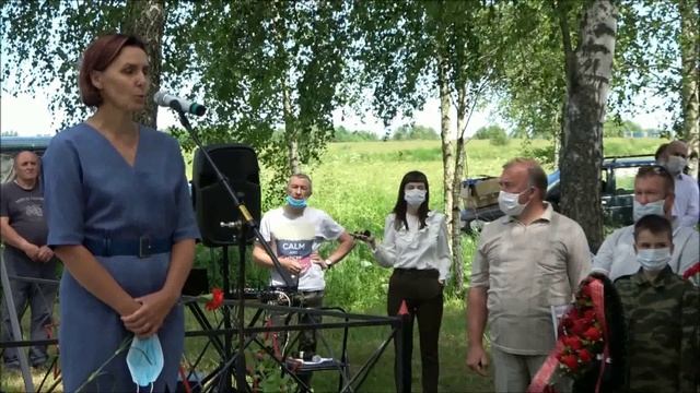 Перезахоронение останков советских солдат ВОВ Истомина П.В и Акимова М.Д. 4-46.mp4