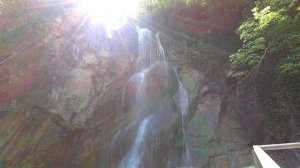 Shapsug Waterfall and an abandoned recreational facility