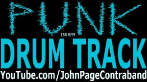 Punk Rock Drum Backing Track 150 bpm Drums Only