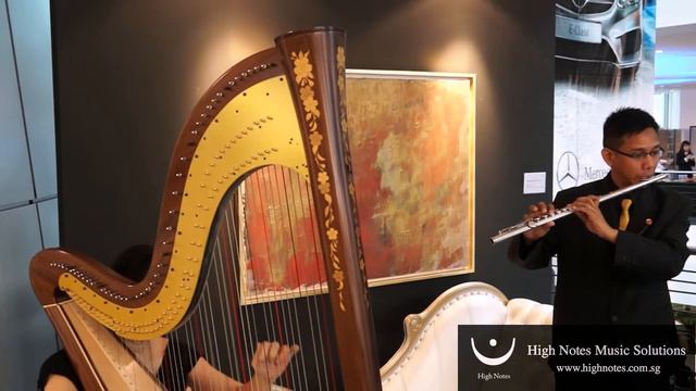 Harp and Flute Duo : Mercedes-Benz New 'E' Class Launch : www.highnotes.com.sg смотреть онлайн