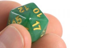 Die Hard Dice - Jade D20 closeup