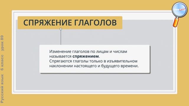 Русский язык 6 класс (Урок№89 - Наклонение глагола. Изъявительное наклонение.)