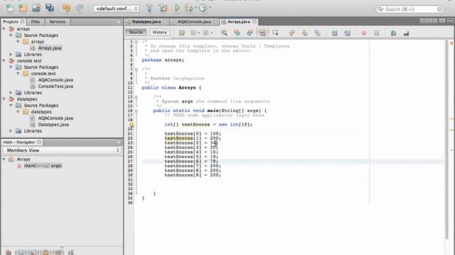 declaring an int array and looping through смотреть онлайн