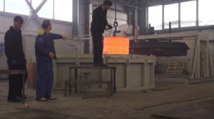 Запуск шахтной печи для цементации СШЦМ