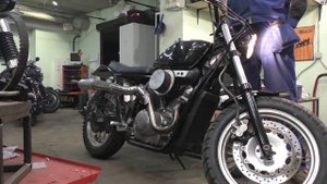 Honda VRX 400 scrambler exhaust sound