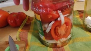 Заготовки в прок. Помидоры резаные с луком и чесноком. Together Forever.