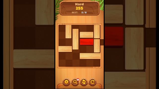 Unblock Sliding Block Puzzle Hard Level 255 #shorts #game