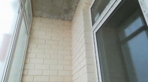 Наша работа/ Имитация кирпичной кладки из штукатурки на балконе