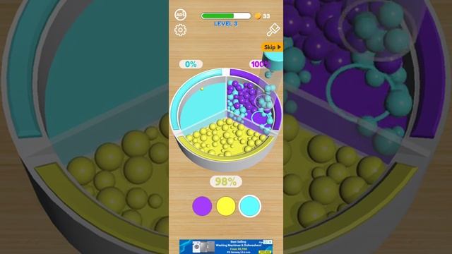 Bead Sort Android Game Play l Use this trick to win every time l Pls subscribe, like and share