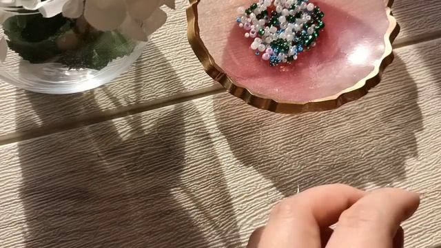 Кольцо из бисера/Кольца из бисера своими руками/Бисерден сақина жасау/diy смотреть онлайн