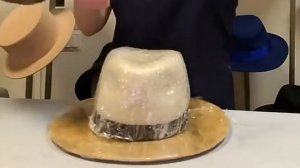 Как сделать коричневую фетровую шляпу на весну Мастер класс