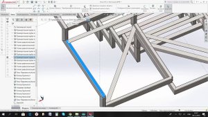 #4 Лестница. Solid Works. Работа с профилями металлоконструкций