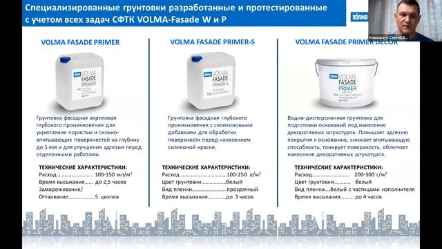 Волма. Фасадная система  СФТК