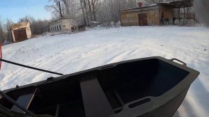 Джонбот на аэроустановке. Lifan 20 л.с. в мороз