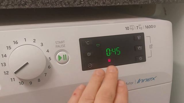 How To Use Indesit Washer Push&Go Button #indesit #washerdryer