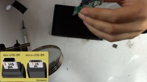 Замена USB разъема внешнего диска Asus c mini USB на micro USB