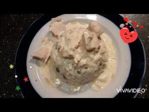 Вкусный сливочный соус с курицей! #еда # блюдаизкурицы #соус #сливки #сметана #рис #видео #гарнир
