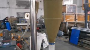 Работа гранулятора с воздушной резкой HD 75 на пленке