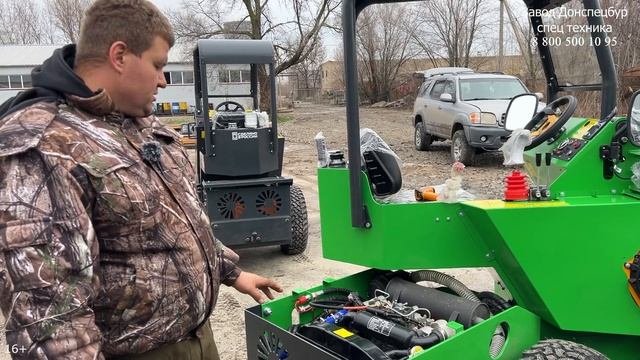 Дизельный ДВС и система охлаждение на Land Digger мини погрузчик