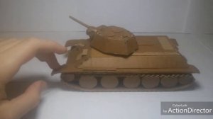 Танк победы т 34 из картона
