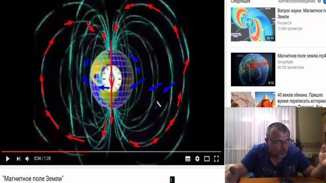 воздействие ослабевающего магнитного поля Земли смотреть онлайн