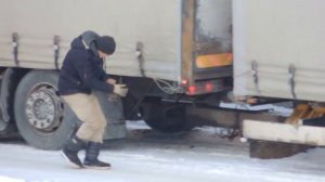 Сцепка, Грузовой Мерседес с прицепом.