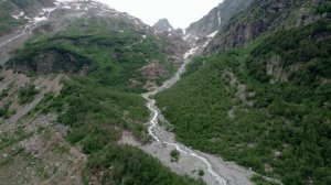 АЛИБЕК ледник и водопад июль 2021 Домбай