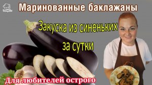 ?МАРИНОВАННЫЕ БАКЛАЖАНЫ с чесноком? Синенькие быстрого приготовления ДЕГУСТИРУЕМ через сутки