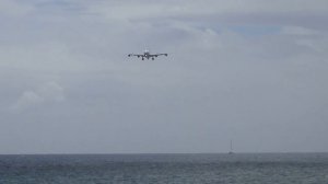 Go-around of Air France Airbus A340 at Princess Juliana Airport - St. Maarten