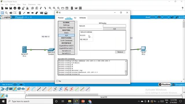 Practical 6.1 - Setting up and verifying the Network #cisco #ciscopackettracer #network #acl