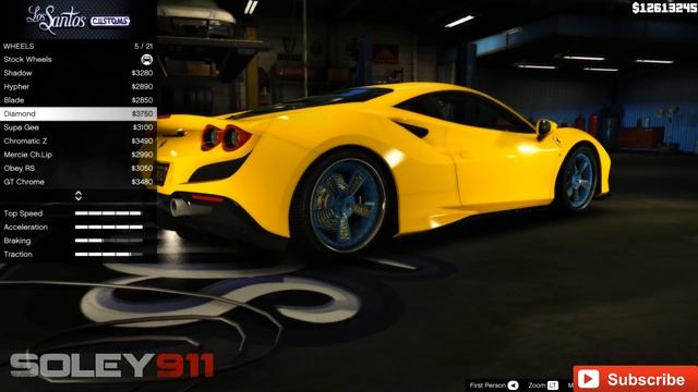 2020 Ferrari F8 Tributo tuning - GTA V test drive ! смотреть онлайн