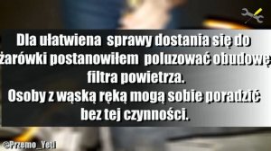Skoda Yeti DIY Tutorial Wymiana Żarówek DRL LED P13W Bulbs Daytime Running Lights Motohid