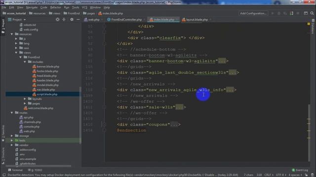 Laravel eCommerce Project | Templating Part- 2.2 | Bangla Tutorial | Naim BD