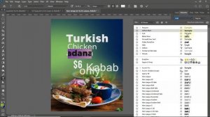 Restaurant Flyer Design - Turkish chicken kebab leaflet | Photoshop cc