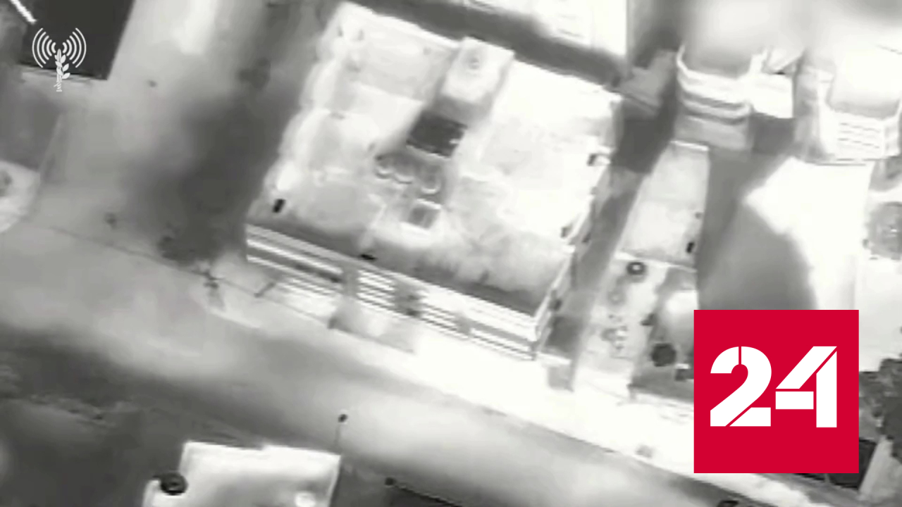 Удары израильских ВВС по сектору Газа сняли на видео - Россия 24