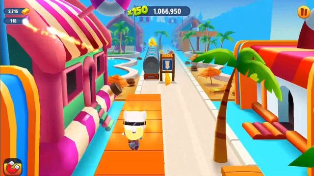 Talking Tom Gold Run / Cyber Angela Fight With Boss in Water Park (Full Screen Game) смотреть онлайн