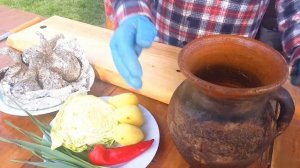 Готовим в тандыре Борщ, Ребра и Картошка с овощами / Супер теплоёмкий тандыр