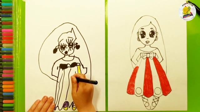 ДЕВОЧКА КУКЛА| КАК НАРИСОВАТЬ | Уроки рисования для детей 5 лет | Рисуем с Ульяной смотреть онлайн