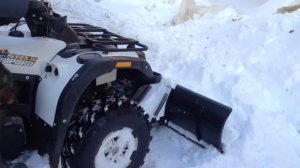 Чистим снег. Стелс 600 Леопард. ОТВАЛ