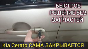 Kia Cerato сама закрывается. Проблема с центральным замком. Простое, быстрое и бюджетное решение.