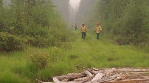 Ликвидация пожара в Олекминском районе Якутии