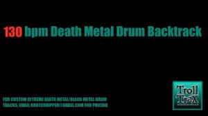 Slam / Brutal Death Metal Drum Machine Backtrack - 130 bpm [Troll Trax]